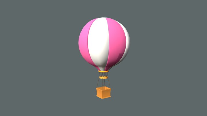 Hot Air Balloon 3D Model