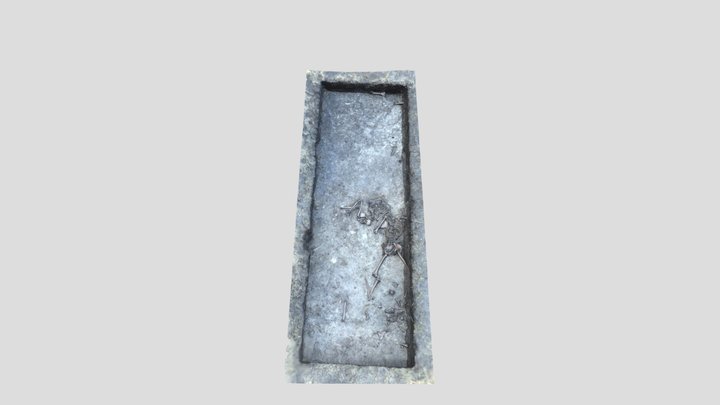 Czermno-Czerwień (sezon 2024), Wykop 5B, grób 2 3D Model