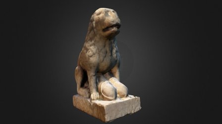 leone piazza cavour rimini 3D Model