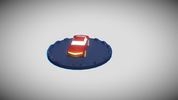 Low Poly Camaro 3D Model