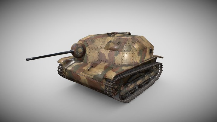 TKS, a Polish tankette 3D Model