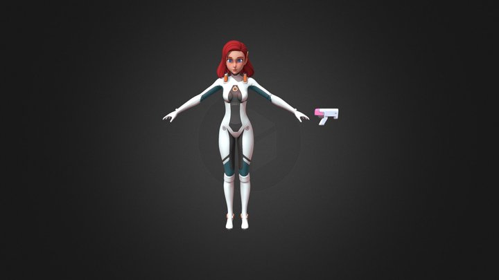 Char sci fi art 3D Model