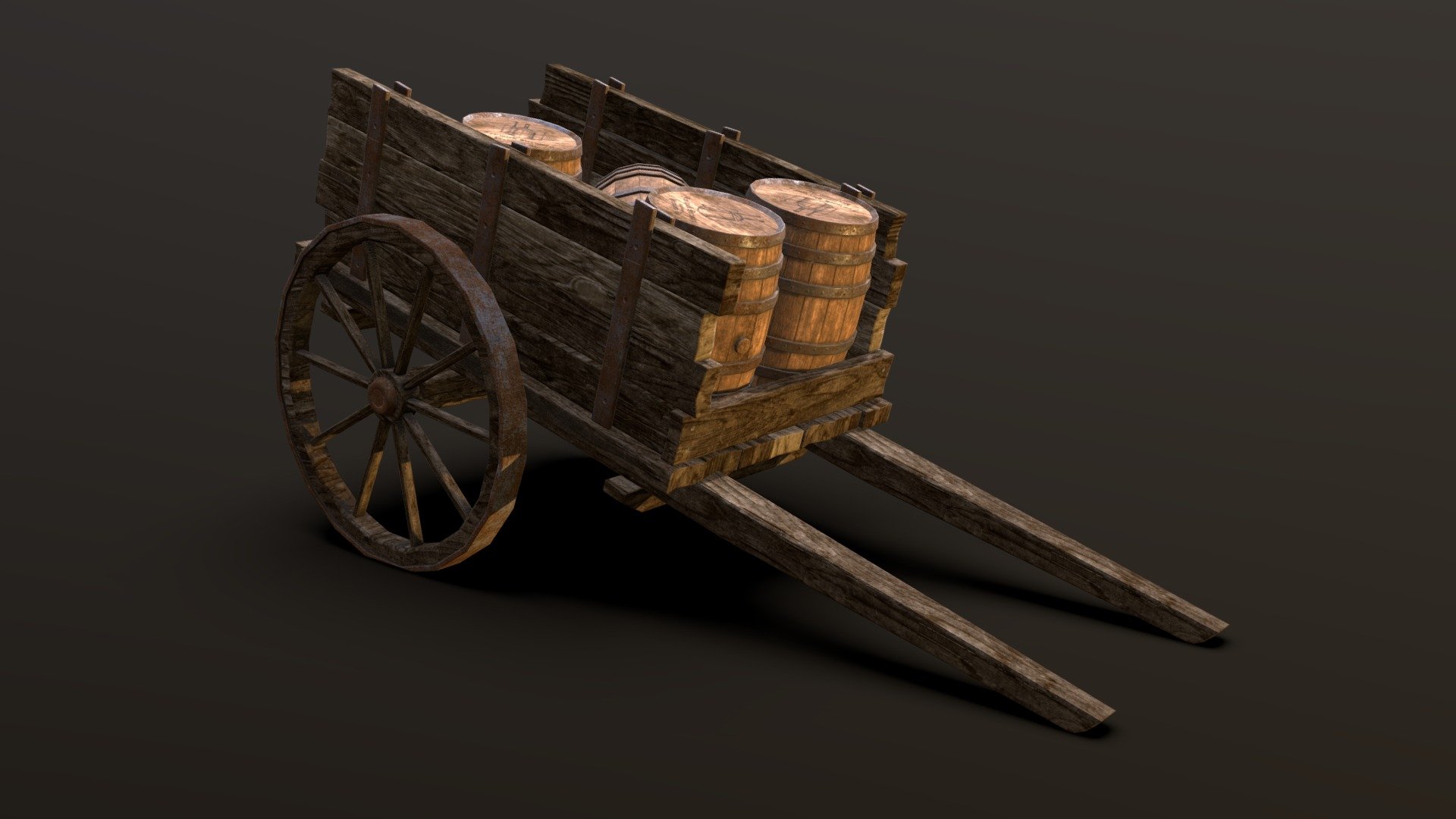 Cart And Barrels - Medieval Project