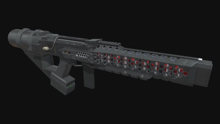 EMG-02 Gauss rifle 3D Model