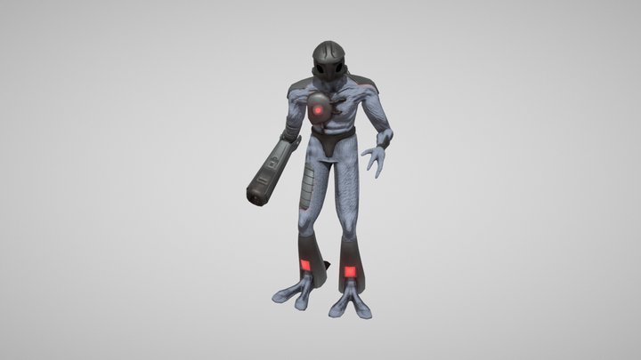 GunAlien 3D Model
