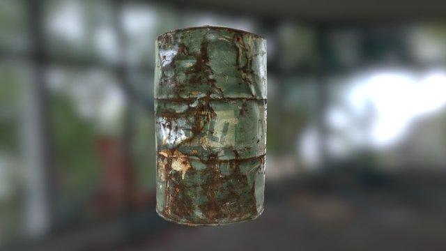 Barrel 07 from Barrels set 3D Model