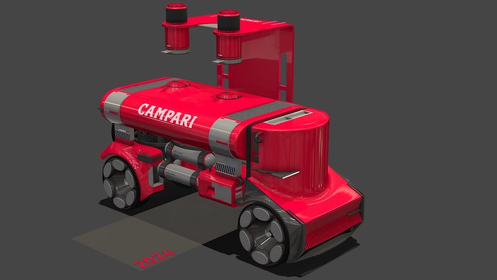 Campari Truck 3D Model