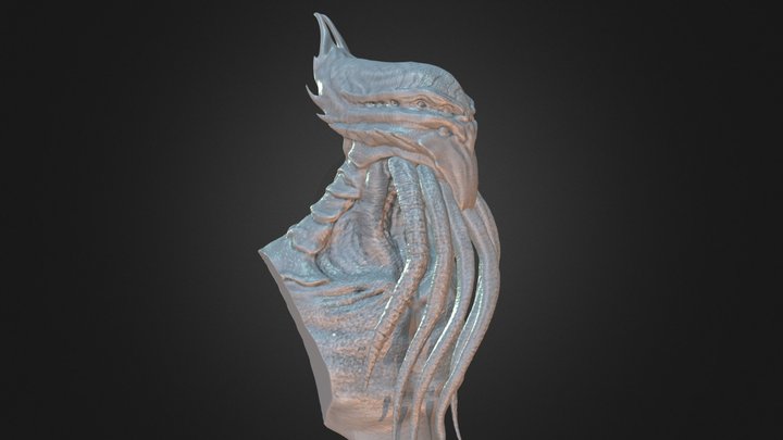 Cthulhu Bust Sculpt 3D Model