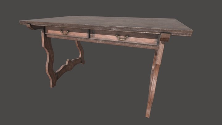 Vintage table 3D Model