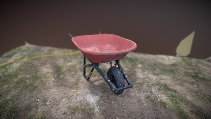 Wheel Barrow 3D Model