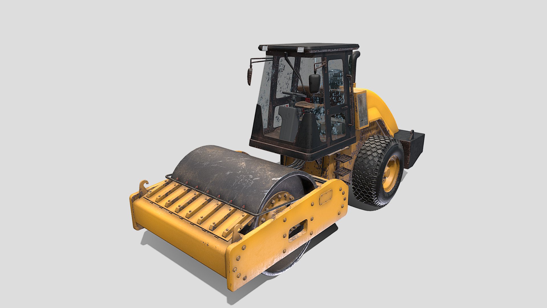 Road Roller V1 - Buy Royalty Free 3D model by dragosburian [7dd80ae ...