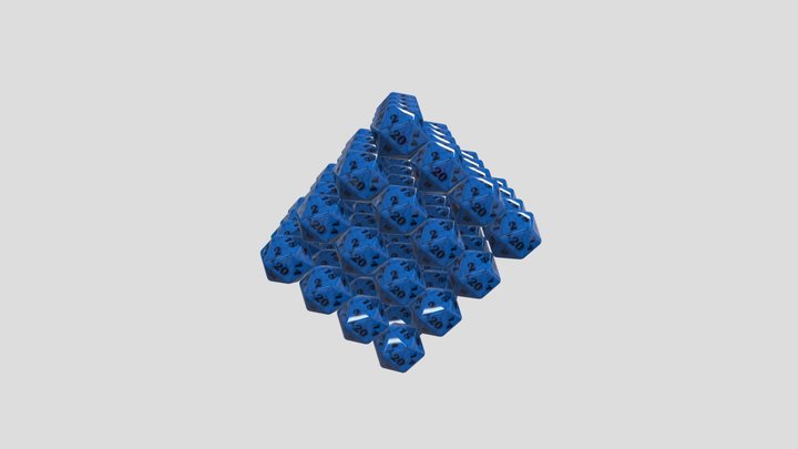 Cube Array 3D Model