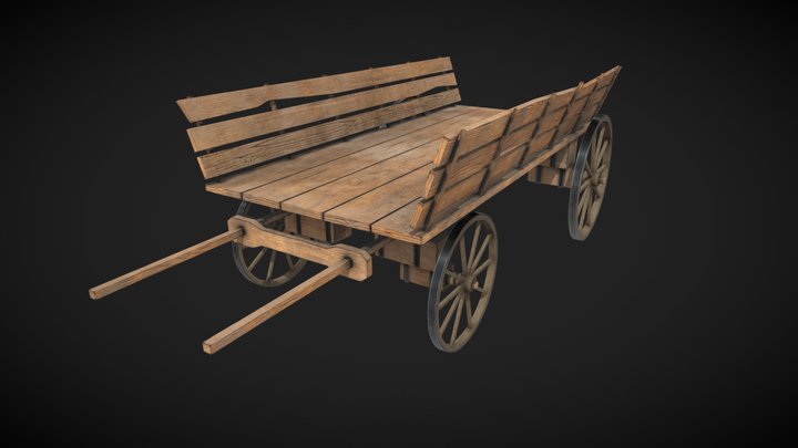 Medieval - Wagon 3D Model