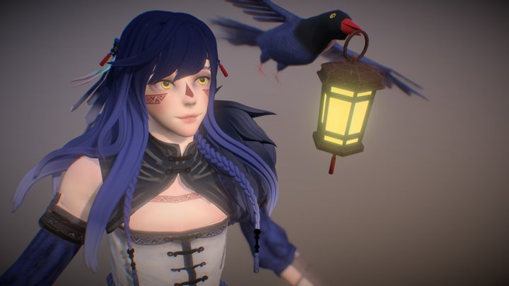Taiwan Blue Magpie 3D Model