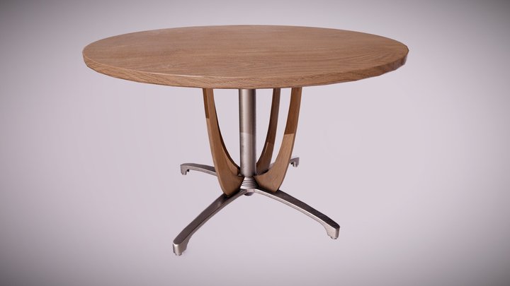 MCN - Midcentury Table 03 - PBR Game Ready 3D Model