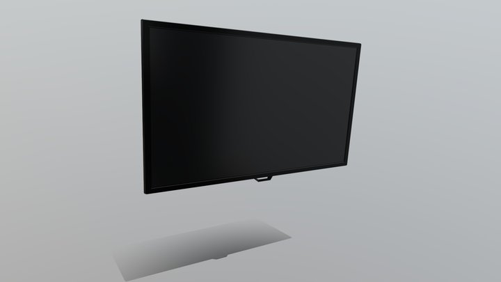 Smart Tv Minimal Model - Low Poly 3D Model