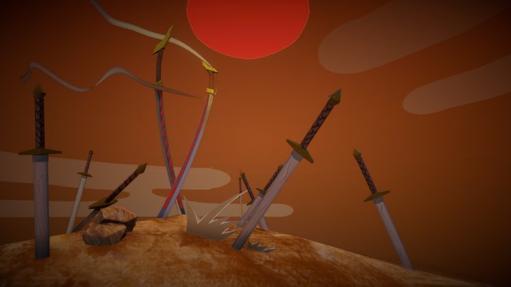 3D_Modelling_Final _Diorama_Katana 3D Model