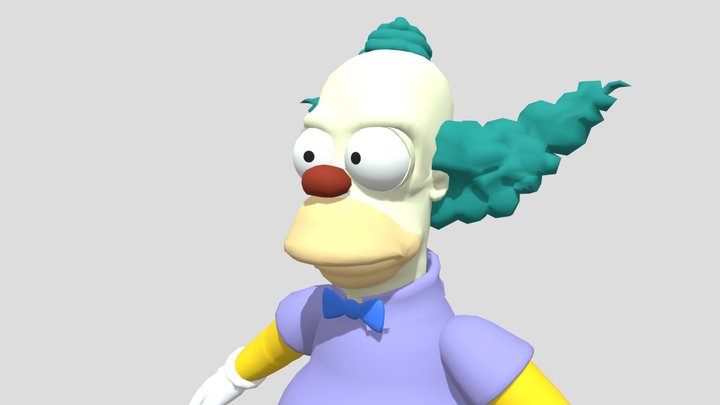 Krusty FMV Model - The Simpsons: Hit & Run 3D Model