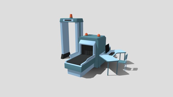 Airport Security Check – Free 3D Model STL
