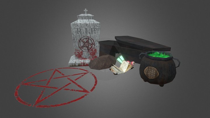 Full_Halloween_Asset1 3D Model