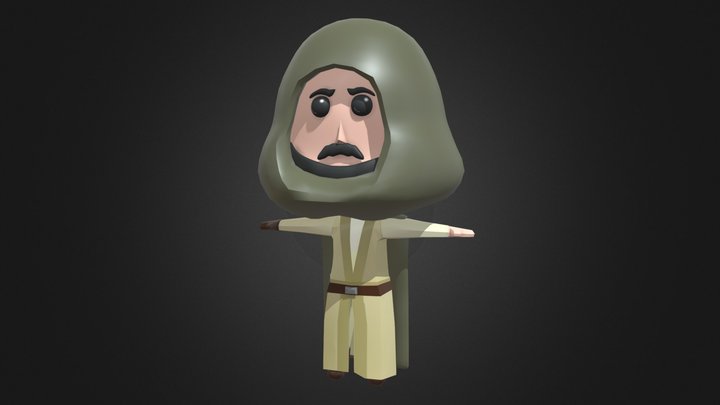 Luke Skywalker Pop Vinyl 3D Model