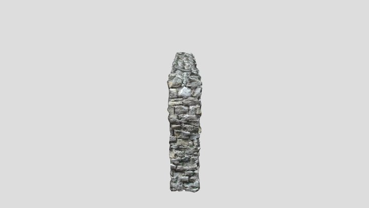 Stone Wall 3D Model