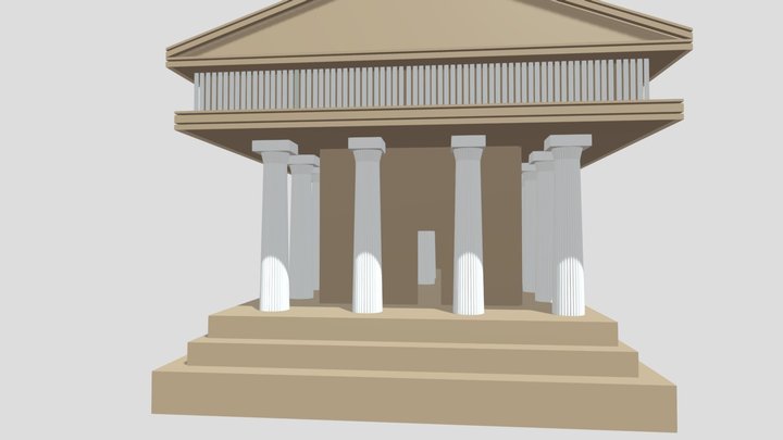 A Greek Tempel 3D Model