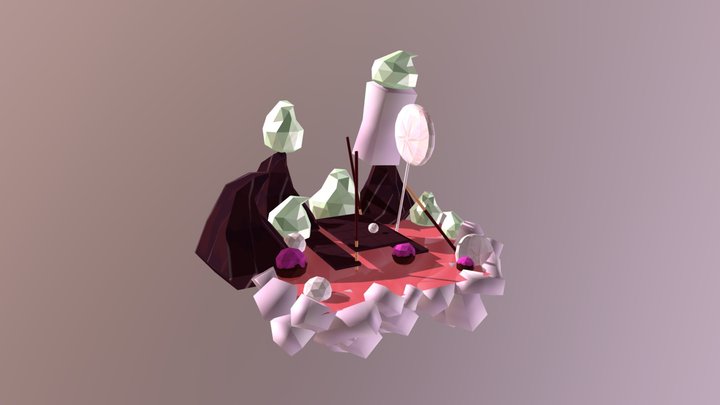 CandyLand Picnic Site 3D Model