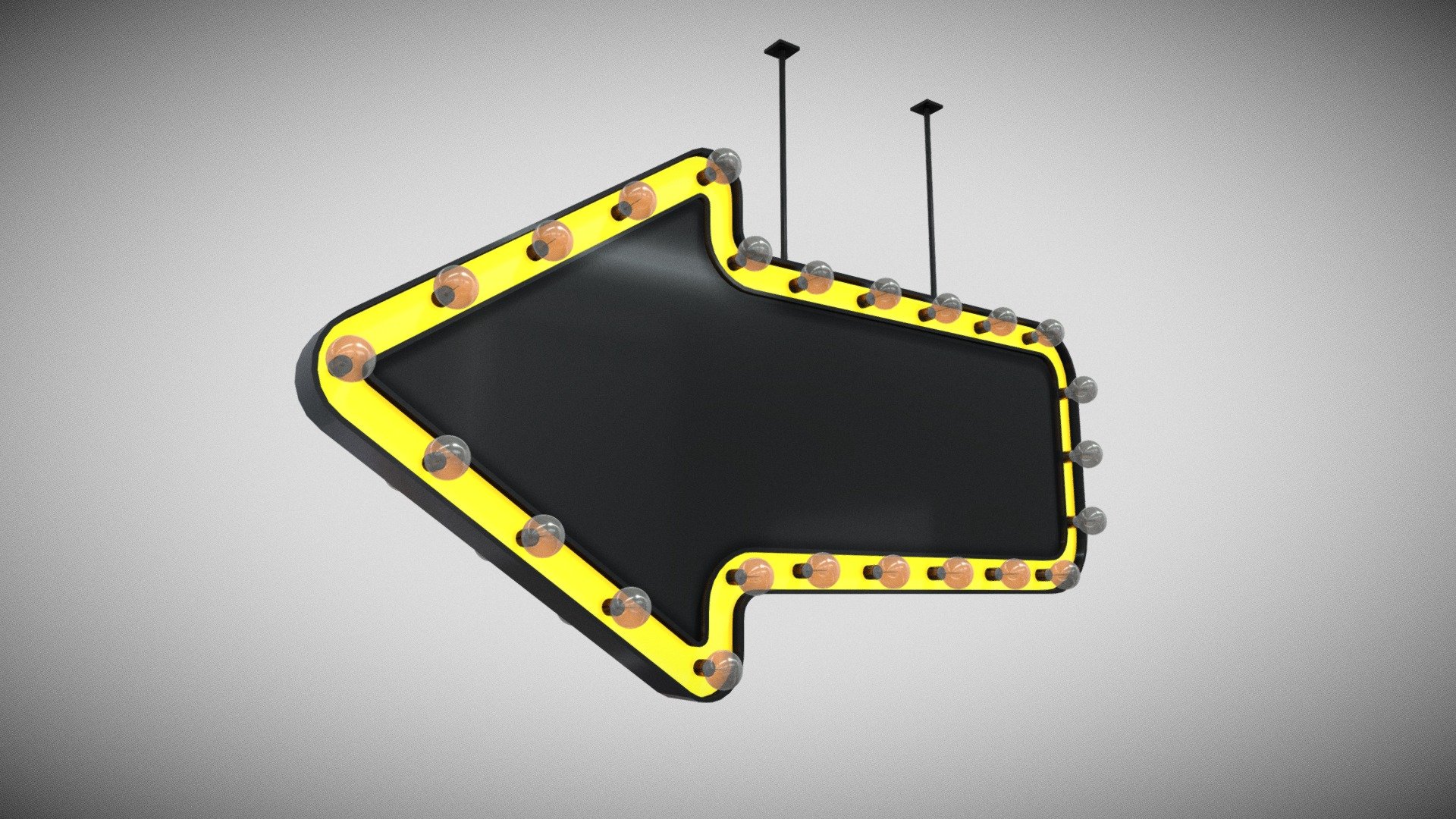 Light Bulb Loft Signage 3D 3D model by nvere [7dde995] Sketchfab