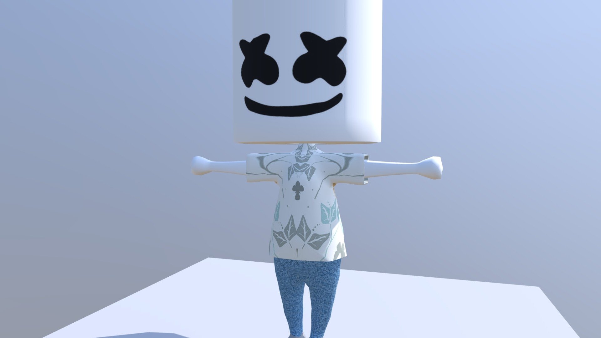 Marshmello - 3D model by evacromwell [7ddf8c4] - Sketchfab