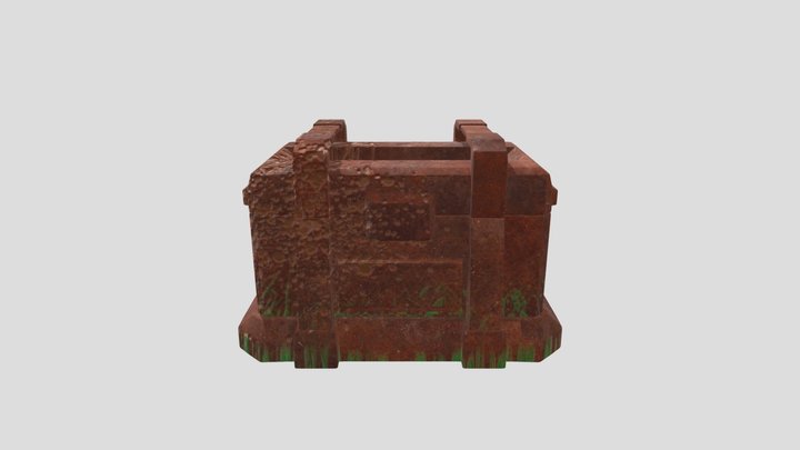 Cofre oxidado 3D Model