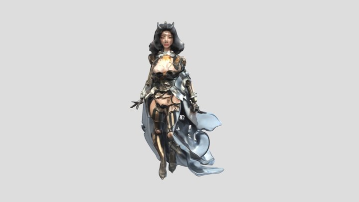 Cyber Queen 3D Model