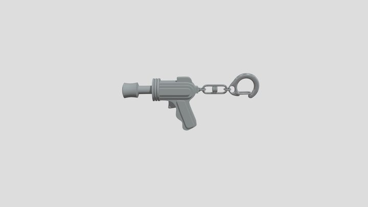 Ray gun keychain 3D Model
