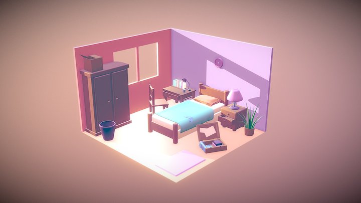 Bedroom V4 3D Model