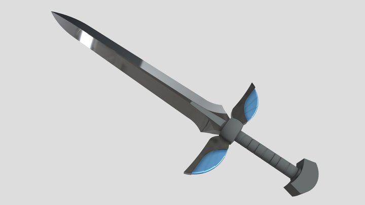 Heart Cruz Sword 3D Model