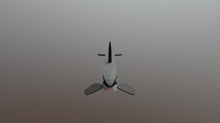 Low poly orca 3D Model