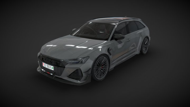 Audi RS6-R Avant 2021 3D Model