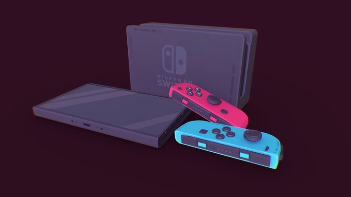 Nintendo Switch Stylized 3D Model