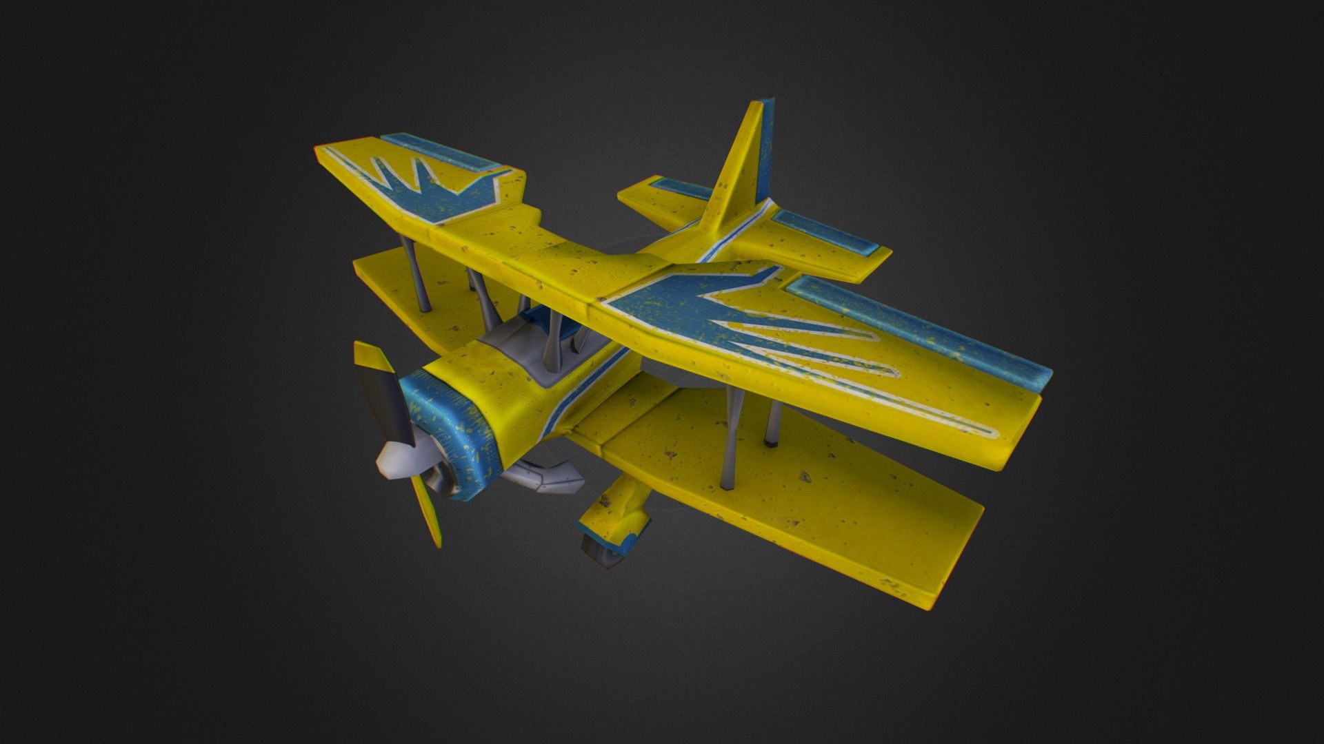 Toon Airplane 02 - Acro - 3D model by catontheroof.art [7de4b4f ...