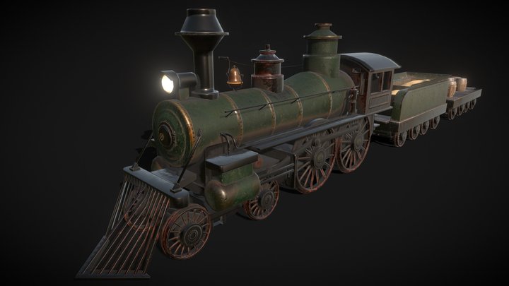 Wild West - Locomotive 3D Model