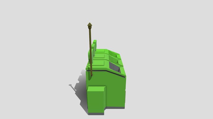 Convenient waste disposal station. 3D Model