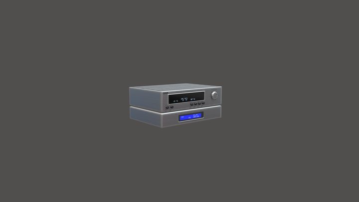 Music player Low poly 3D Model
