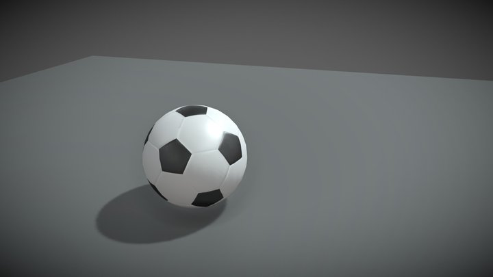 Low poly Soccer Ball 3D Model