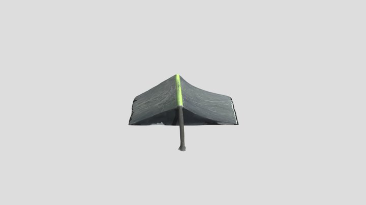 Skateboard Grind Ramp Retopologized 3D Model