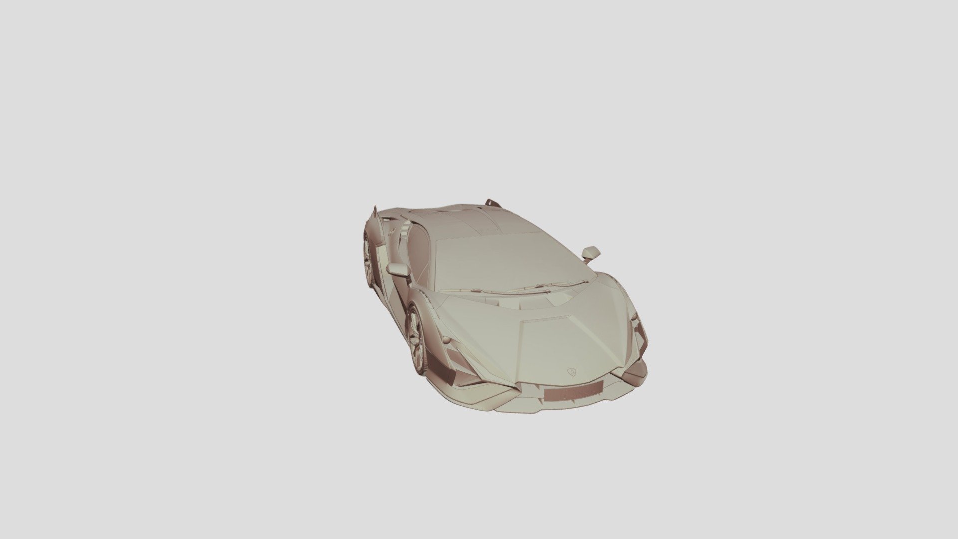 Lamborghini Sian woodwork 3DP