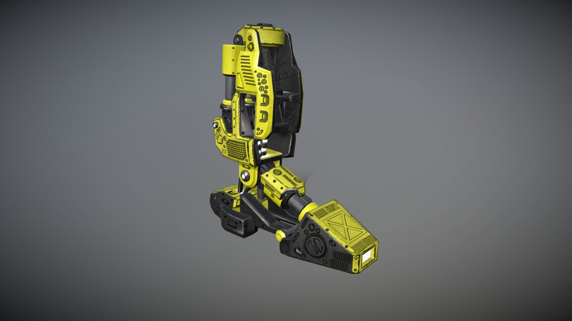 Нога робота - Download Free 3D model by udalov.ilya.che [7de831a ...