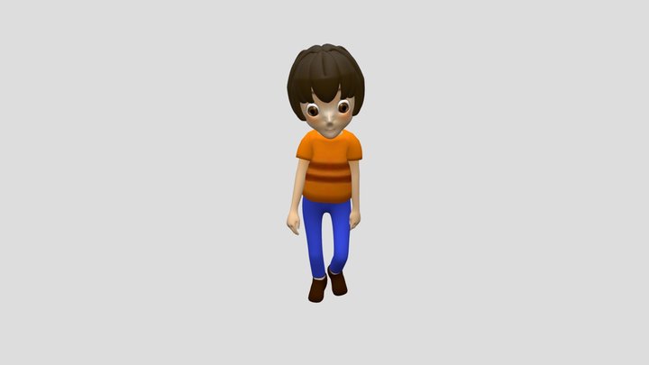 character walk 3D Model