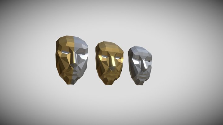 Metal Masks 3D Model