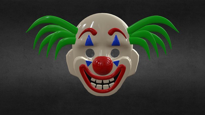 Arthur Fleck Joker Mask 3D Model