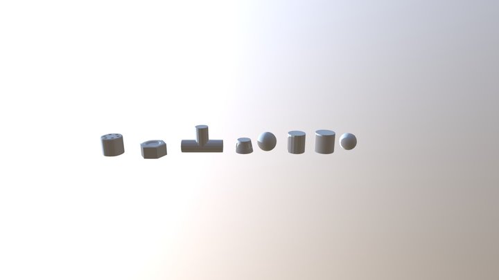 Hard Surface Topology 3D Model